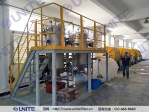 Anhydrous ethanol decarbonization and filtration system of juporcelain Technology Co., Ltd