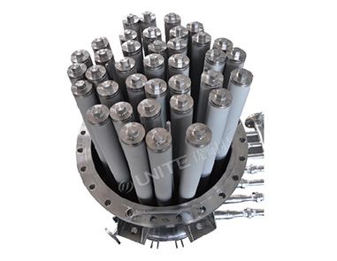 Micron-sized 316L powder sintered filter element