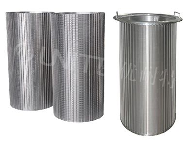 Brush filter with wedge filter element