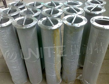 Large flow gas filter folding filter element
