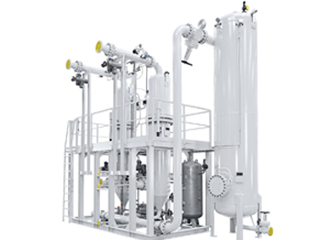 Gas backwash filter